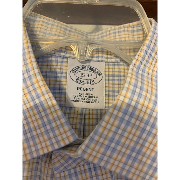 Brooks Brothers Regent supima cotton non-iron long sleeve button down 15-32 whit - Picture 2 of 2